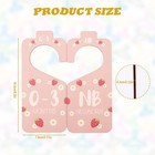 8pcs Baby Closet Dividers  Wooden Clothes Organizer Double Sided Pink
