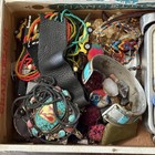 Vintage Junk Drawer Lot Miscellaneous Estate Items Mixed Cigar Box Treasure