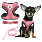 Mesh Padded Soft Puppy Pet Dog Harness Breathable Comfortable Many Colors S M L