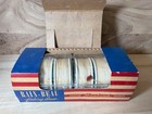Vintage Rain-beau Fishing Line Display Box W  6 Spools     Sealand Surfbraid Nylon