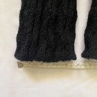 Black Alpaca Wool Cable Knit Leg Warmers - Sunny Creek Alpacas