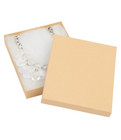 100 Kraft Cotton Filled Retail Gift Merchandise Jewelry Boxes 7  X 5 1 2 X 1  75