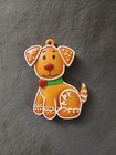 Whimsical Gingerbread Christmas Dog Ornament  brand New   Super Cute 