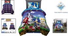 Twin Size Sonic Bedding Set For Kids - Includes Comforter  Sheets   Pillowcase