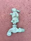 Vintage Cast Metal Bunny Rabbit Garden Faucet Spigot Green