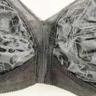 Playtex 18 Hour Women s Black Bra 38c No-wire Unlined Floral Print Comfort Strap