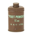 Original Wwii British Army Foot Powder  Unissued- Set Of 2