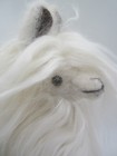 Alpaca Llama 12    Plush Toy Genuine Long Fur Wool White Peru Stuffed Sustainable