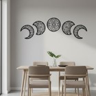 5pcs Moon Metal Wall Art Set Crescent Islamic Hanging Decor Housewarming Home