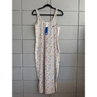 Nwt Adidas Originals X Liberty London Bodycon 3-stripes Maxi Dress Size M