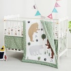 3 Piece Baby Crib Bedding Set  Infant Nursery Bed Set Decor With Quilt   Fitted