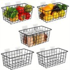 5 Pack Over Door Cabinet Organizer  Wire Hanging Basket  Kitchen Pantry Storage