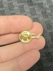 Helicopter Lapel Gold Tone Pin  