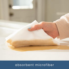 50 Pack Microfiber Cleaning Cloth With Box  Bulk Towels For Home  Reusable Micro