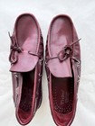 Bass Weejuns Loafers Boat Shoes Mens 8 5 Oxblood Made In Usa Vintage Rare Style
