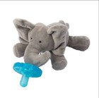 Gray Elephant Wubbanub Pacifier New Sealed Blue O-6 Month Safety Tested