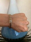 Tricolor Pure Copper Magnetic Bracelet Arthritis Pain Relief Energy Men Women Rx