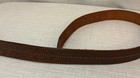 Western Tooled Leather Belt With Metal Accents And Cowboy Boots Buckle Unisex