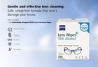 Zeiss Pre-moistened Lens Cleaning Wipes  250 Count