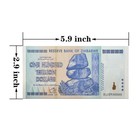 Zimbabwe One Hundred Trillion Dollars Silver Foil Banknote Collectible Gift