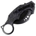 7  Black Red Color Karambit Spring Assisted Folding Knife Stainless Steel