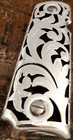 Cachas 1911 Full Size Silver Plateadas Rameado Floral Calado Mexican Style Grips
