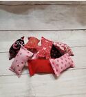Mini  Valentine s Day Handmade Cat kitten Catnip Toy  Organic  Value Bag Of 10