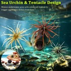 6 Pcs Fuzzy Dice Fishing Lure Dice Baits Bass Fishing Soft Tentacle Creature