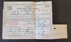Rw23 - 1956 Federal Duck Stamp On Wyoming Resident Hunting License