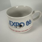 Vintage Rare 2 Expo Ernie 86 Vancouver Canada 12 Oz Coffee Mug soup Bowl Ceramic