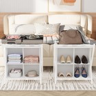 Luggage Rack With Storage  Guest Room Folding Suitcase Stands  Holds Up To 12