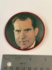 Original 1960 Richard Nixon Vari-vue Portrait Button Large Political Pin 3 