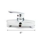 Groomer Essentials Lever Faucet For Grooming Tubs With 6  Center Mounts    