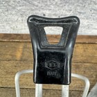 Vintage Reg Italy Water Bottle Cage Silver Black Clamp-on Bike Holder 70s 80s