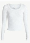 No Boundaries Scoop Neck Everyday Tee Long Sleeves  Xxl Platinum Silver