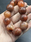 Stunning Unique Ancient Tibetan Beautiful Agate Carnelian Round Beads