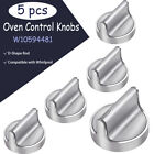 5 Pack New Knobs Genuine Oem For Whirlpool Oven Range Control Knob W10594481
