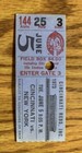 1973 Willie Mays Last Career Sb 338 Ticket Sb King 3x  Ny Mets Giants  Reds       