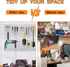 Pegboard Hooks 2 Inch  50pcs Metal Peg Board Organizer Hooks For Tool Storage  H