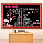 Valentine s Day Jesus Religious Bulletin Board Christian Classroom Decorations 