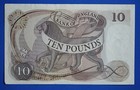 1964 Bank Of England Ten Pound   10 Banknote  Hollom Prefix  a40  Rare   31628 