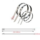 304 Stainless Steel Cable Ties Stron Metal Tie Wraps Zip Tie Exhaust Wide 10mm