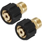 2pack High Pressure Washer Brass Adaptor  M22 Female To M22 Male 15mm To 14mm
