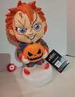 Chucky Child   s Play With Pumpkin 12    Blow Mold Halloween Tabletop New 2024