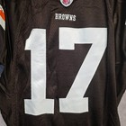 2008 Reebok Nfl Cleveland Browns Asa Matthews 17 Game Worn Issued Jersey 46 S4