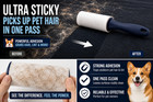 The Chalgroves Extra Sticky Lint Roller For Pet Hair  600 Sheets  - 6 Pack Value