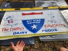 Vtg 60 s  All Star Dairy Farm Ice Cream Original Advertising Poster Paper