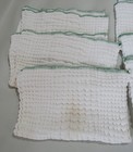 Vintage Lot Of 6 Cloth Cotton Prefold Diapers Polishing Rags 17 5    X 12    Used
