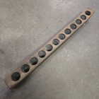  12 Hole Wooden Sugar Mold Wood Candle Holder Primitive Rustic Home Decor