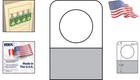 Clear Round Hole Adhesive Hang Tabs - 1000 Durable Plastic Labels For Retail